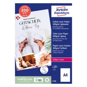 PAPIR A4 ZA BARVNE LASERSKE TISKALNIKE 2798, 200g