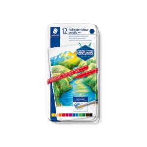 STAEDTLER BARVICE AKVAREL PURE DESIGN Journey, 12/1 v kovinski škatli
