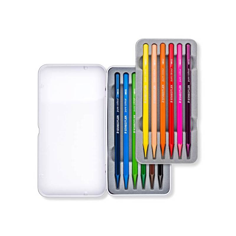 STAEDTLER BARVICE AKVAREL PURE DESIGN Journey, 12/1 v kovinski škatli - Image 2