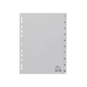 DURABLE Ločilni listi A4 1-10, 6511