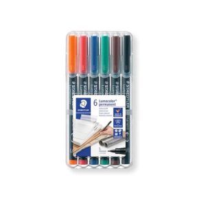 STAEDTLER MARKER LUMOCOLOR, permanent, S, 1/6
