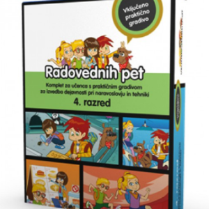 RADOVEDNIH PET 4, KOMPLET PETIH SAM.DEL. ZVEZKOV IN PRAKTIČNO GRADIVO ZA NIT, ROKUS-KLETT, (927223)