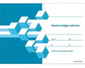 OBRAZEC 5,25 - VEZANA KNJIGA RAČUNOV