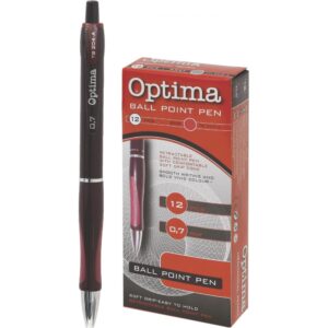 KEMIČNI SVINČNIK OPTIMA TB 204-A, RDEČ