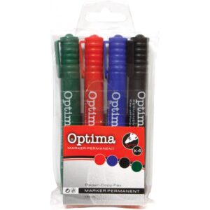 FLOMASTER OPTIMA PERMANENTNI 4/1, BLISTER