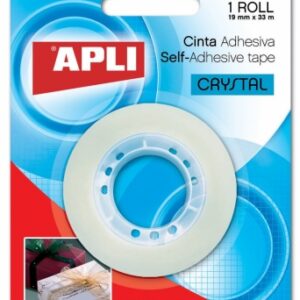 Apli Lepilni trak, KRISTALNO ČIST, 19 mmx33 m