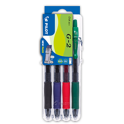 Pilot Gel roler G-2 0,7 komplet 4 barve - Image 3
