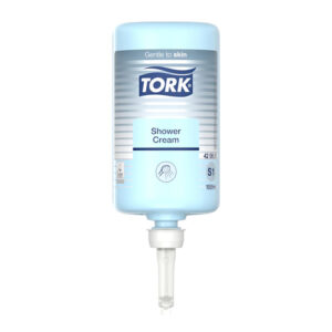 Tekoče milo v kartuši 1 L, Tork Shower Cream, modro, S1, 123022