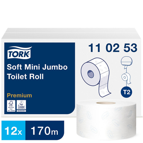 TOALETNI PAPIR TORK PREMIUM JUMBO MINI, T2, 122247 - Image 2