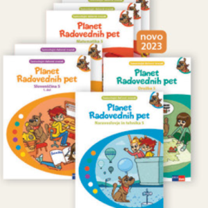 PLANET RADOVEDNIH PET 5, MALI KOMPLET - samostojni delovni zvezki, za slovenščino, matematiko, družbo, naravoslovje in tehniko