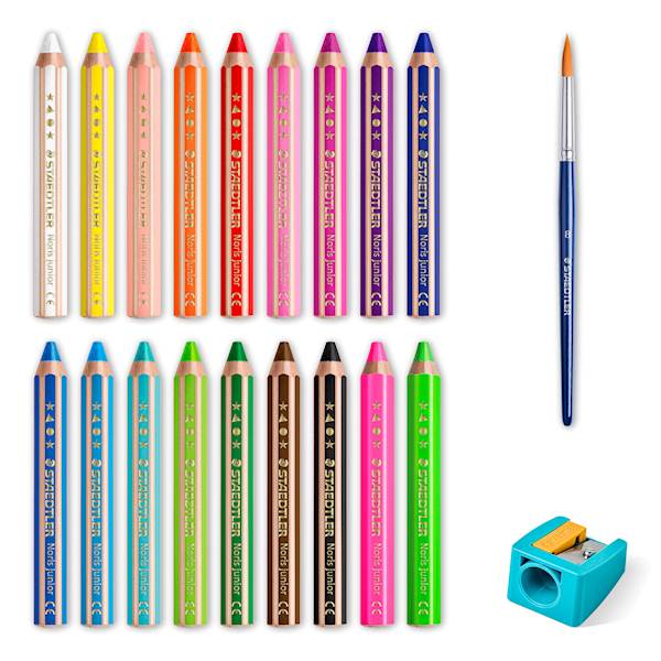 Staedtler barvice Noris Junior debele, 18/1 + šilček, v kartonski embalaži - Image 4