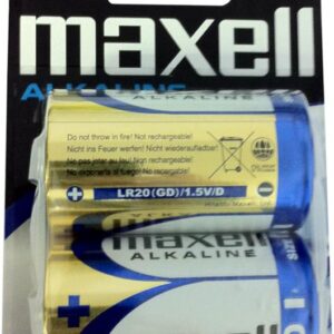 Maxell Baterija LR-20, 2 kos, alkalna