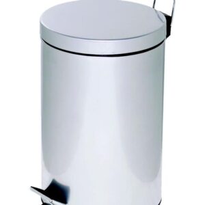 Alco Koš za smeti s pedalom, 12l, srebrn