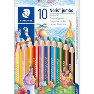 Staedtler barvice Noris Club jumbo, 10/1 + šilček, v kartonski škatli