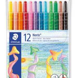 Staedtler voščenke Noris Club z vrtljivim mehanizmom, 6 mm, 12/1 v PVC etuiju