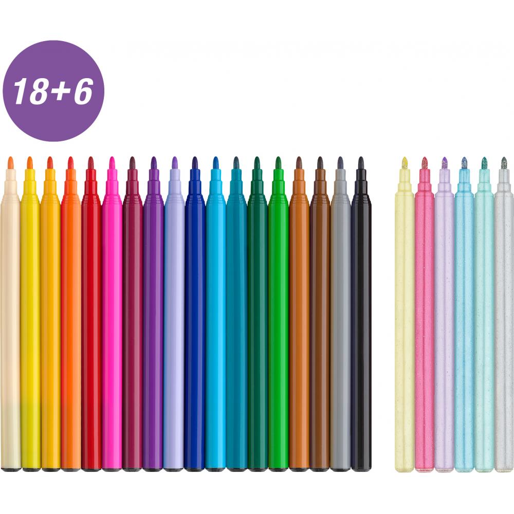 FLOMASTRI FABER-CASTELL UNICORN 18+6 - Image 2