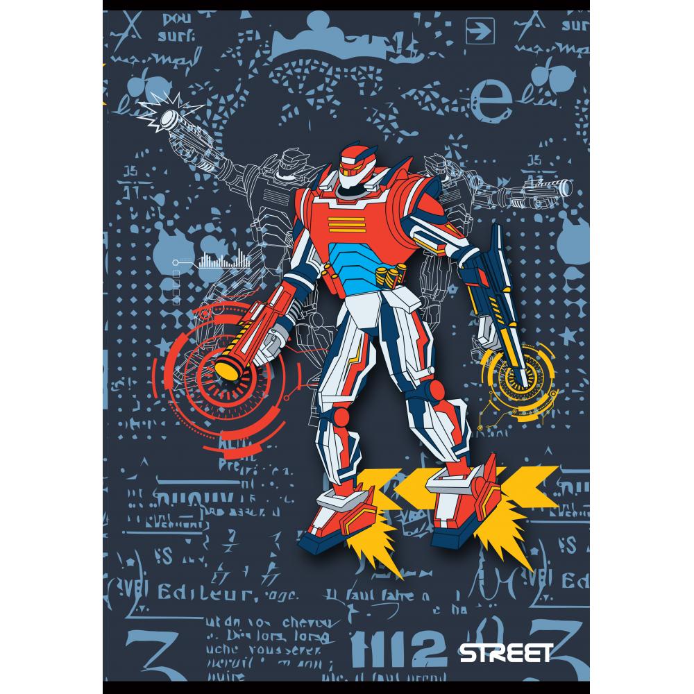 Zvezek Street Robots A4 črte z robom, 65553 - Image 4