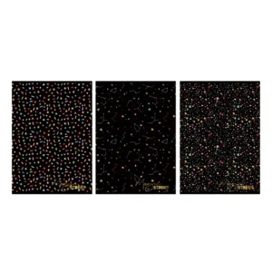 ZVEZEK STREET BLACK&GOLD A4 brezčrtni, 63353