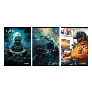 Zvezek Street Gaming A4 črte z robom, 65440