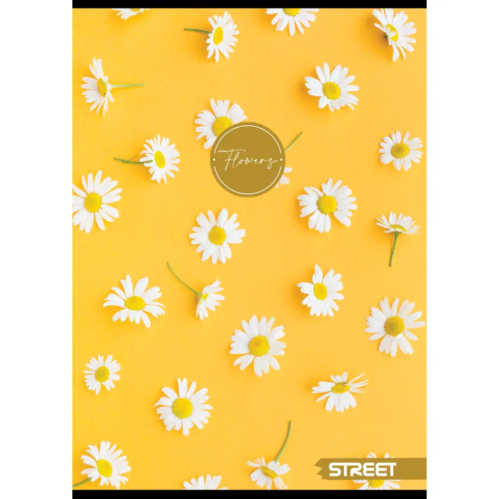 Zvezek Street Flowers A4 mali karo, 65701 - Image 4