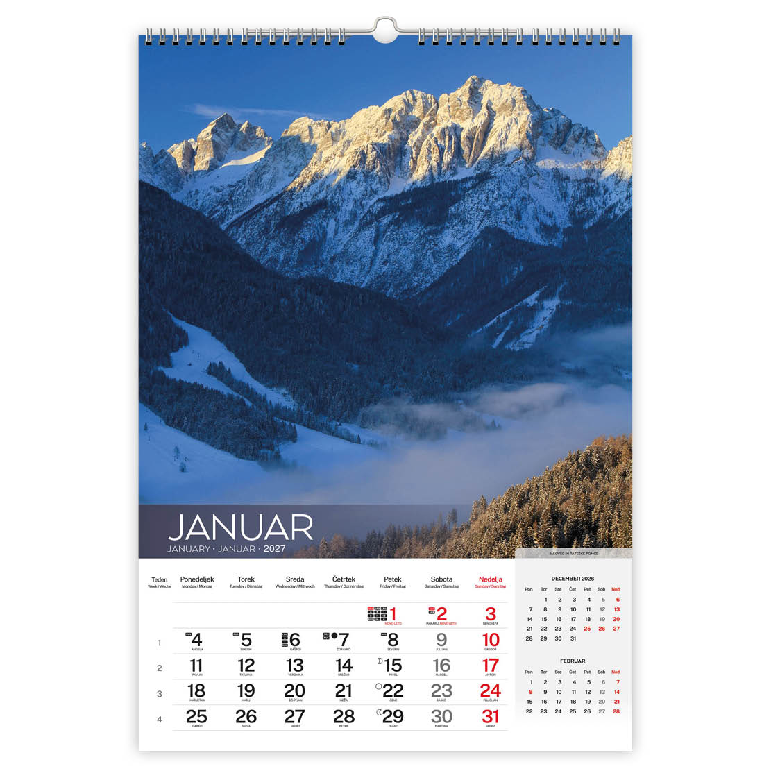 KOLEDAR ALPE SLOVENIJE 2027, EG - Image 2