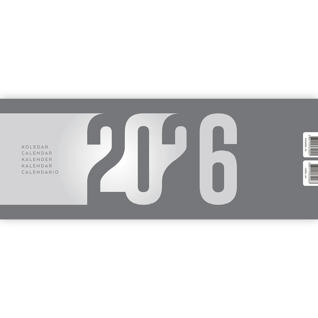 KOLEDAR NAMIZNI LEŽEČI FIX SIV, 2026, EG - Image 4