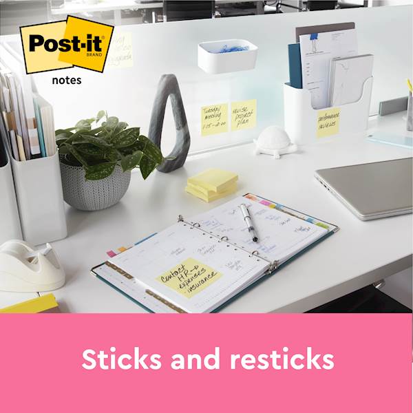 3M samolepilni Post-it lističi, 38 x 51 mm, 100/1, 3/1, rumen - Image 4