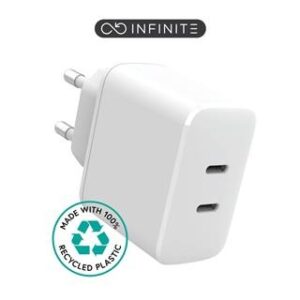 eSTUFF INFINITE polnilnik 2x USB-C 35W