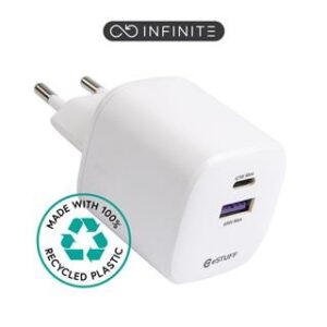 eSTUFF INFINITE polnilnik USB-C, USB-A 67W GaN