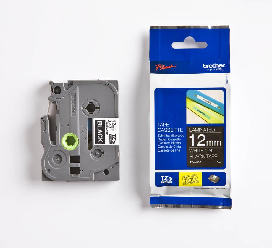 Brother trak TZE-335 Črn/bel 12mm - Image 2