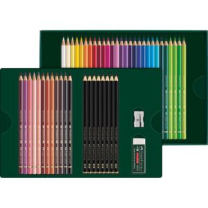 SET FABER CASTELL  POLYCHROMOS & PITT GRAPH.MAT 40+8