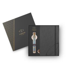 SET PARKER IM RITUALS KEMIČNI SVINČNIK MODRO/ZELEN+NOTESNIK