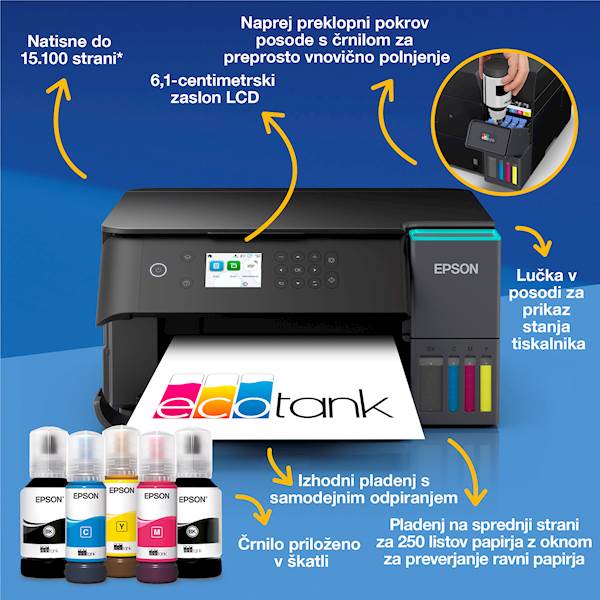 Večfunkcijska brizgalna naprava EPSON EcoTank L6360 - Image 4