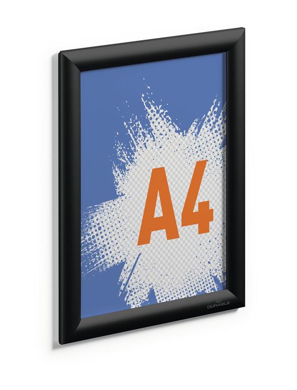Durable Aluminijast okvir Snap A4, črn - Image 4
