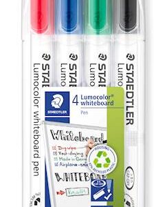 Staedtler marker Lumocolor Whiteboard, M, 4/1 v Staedtler etuiju