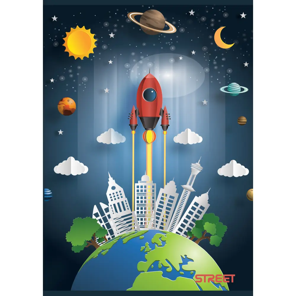 Zvezek Street Stars A4 mali karo - Image 2