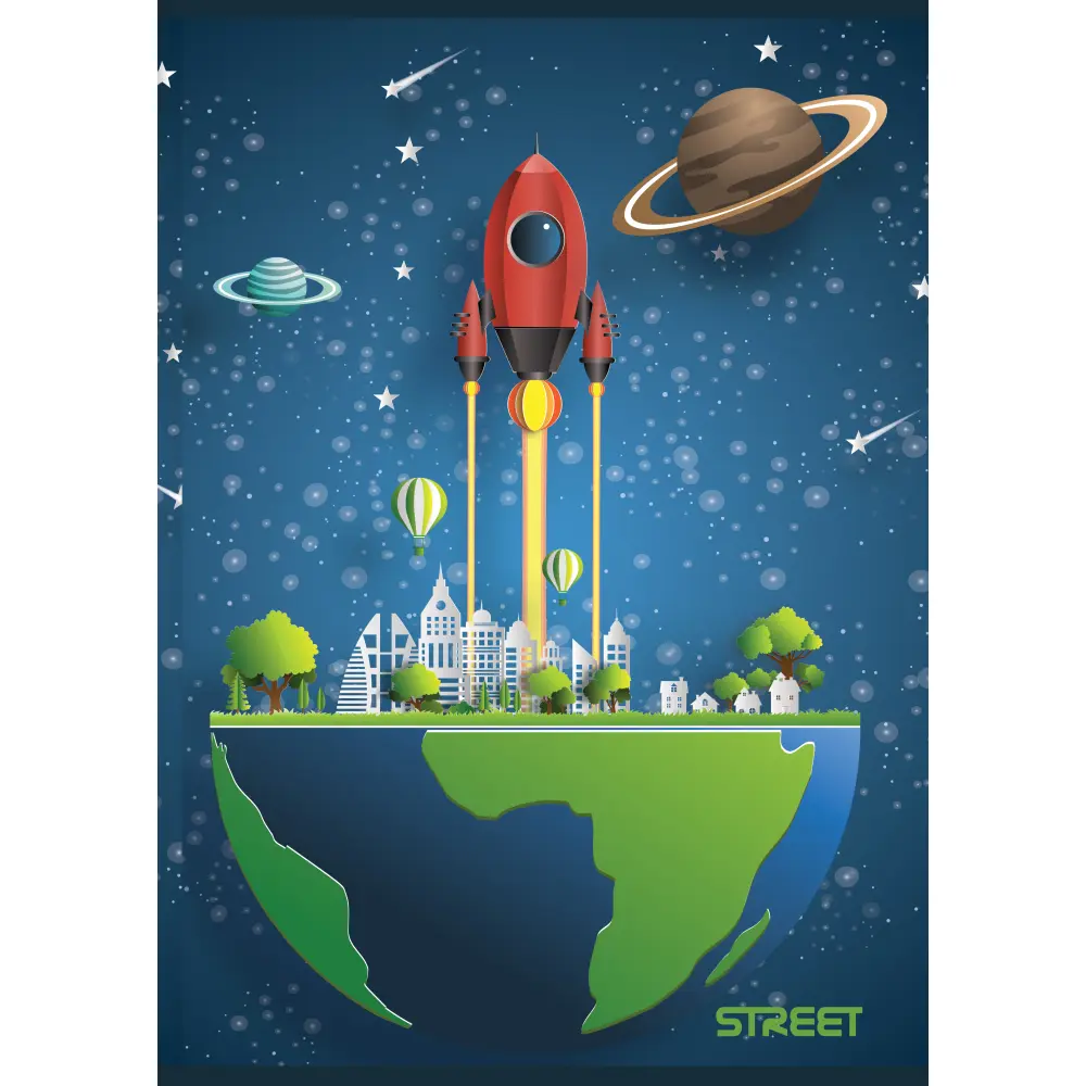 Zvezek Street Stars A4 mali karo - Image 3