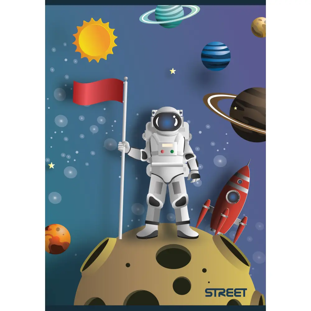 Zvezek Street Stars A4 mali karo - Image 4