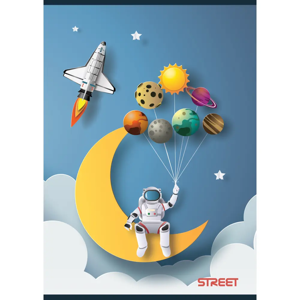 Zvezek Street Stars A4 mali karo - Image 7
