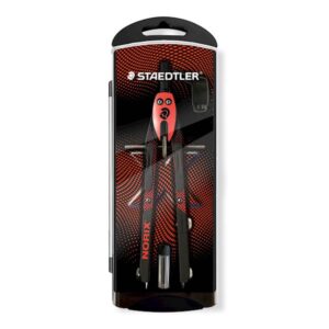 Staedtler šestilo Norix, v plastični škatli, rdeč