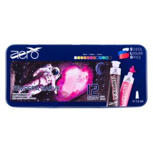 TEMPERA BARVE AERO "ASTRONAVT", KOVINSKA ŠKATLA