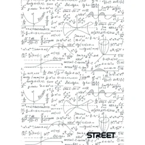Beležka A6, STREET MATH, bela