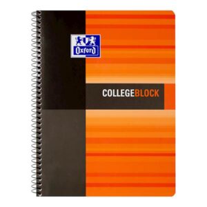Oxford blok s spiralo A4+, 120 listni, karo